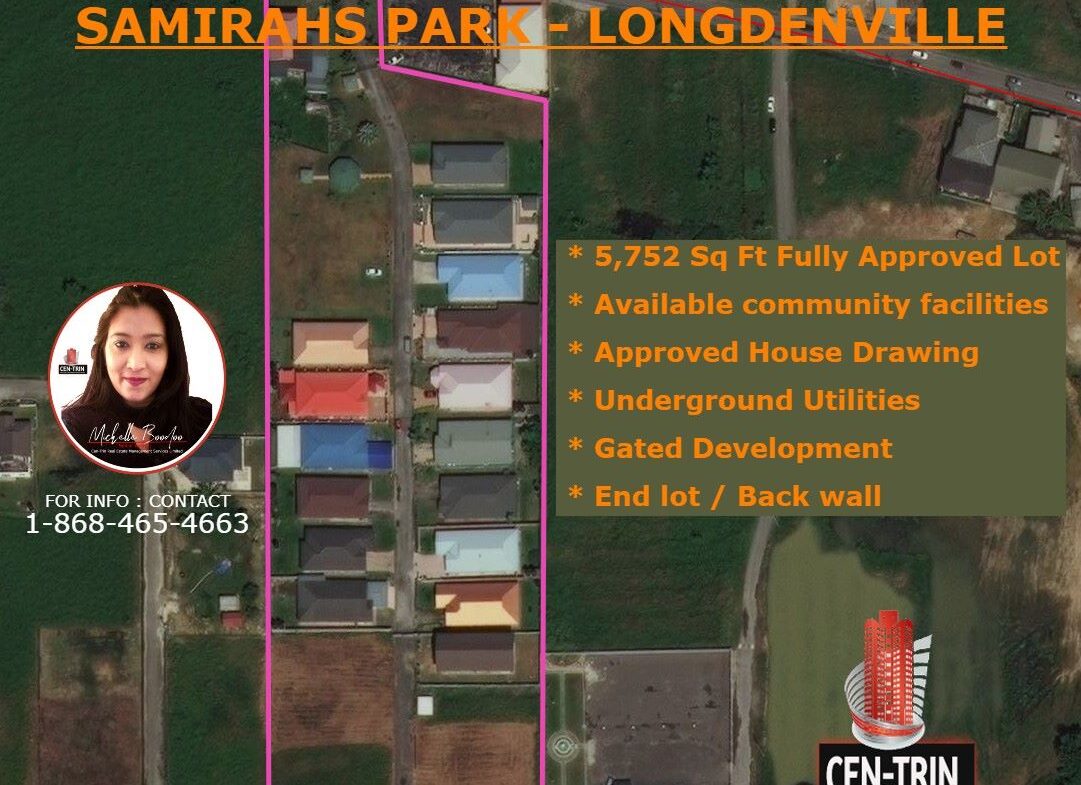 Cen-Trin Real Estate Management Services Limited - Samirahs Park, Londgenville - Land for Sale - $725K