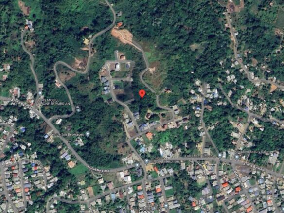 Aerial view of gated community land for sale in Windsor Heights, Arima by Cen-Trin Real Estate