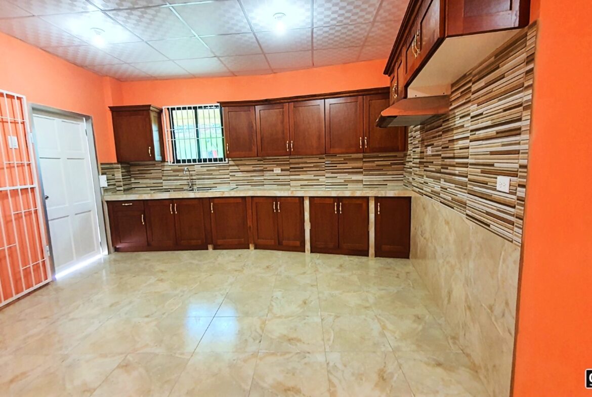 Close-up of a kitchen sink with faucet and stainless steel sprayer in a kitchen with wooden cabinets.