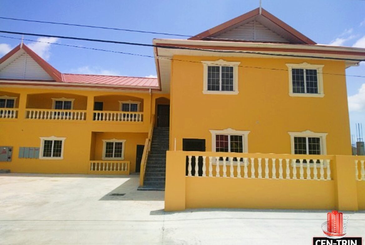 Spacious & Secure Apartment for Rent in Cunupia - 2 Bedroom aerial view front