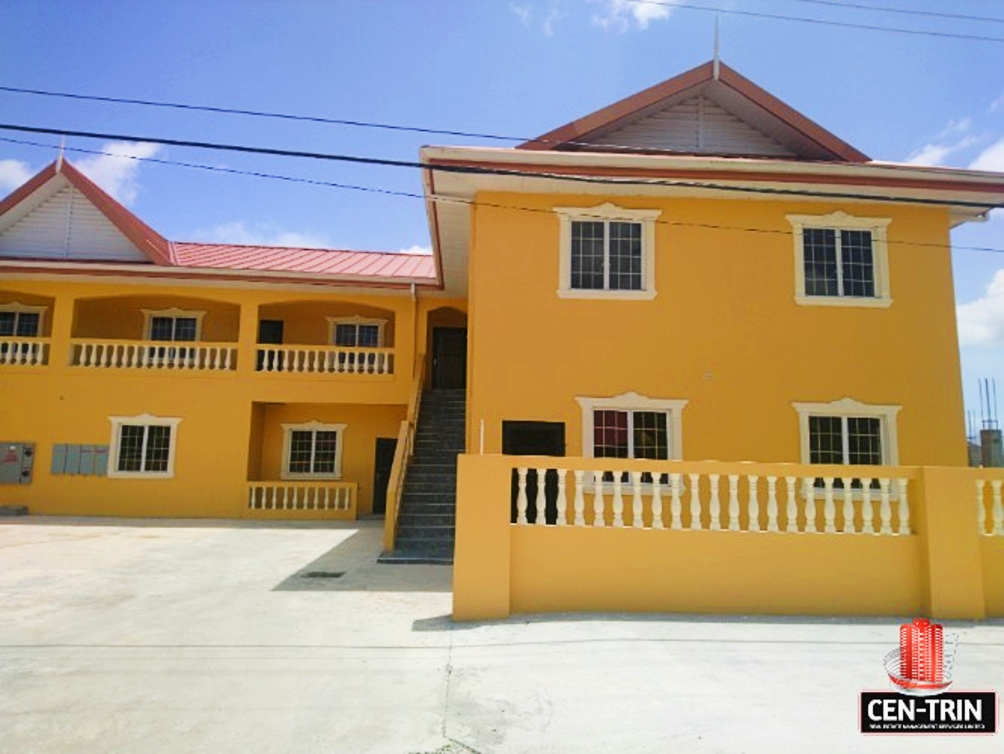 Spacious & Secure Apartment for Rent in Cunupia - 2 Bedroom aerial view front