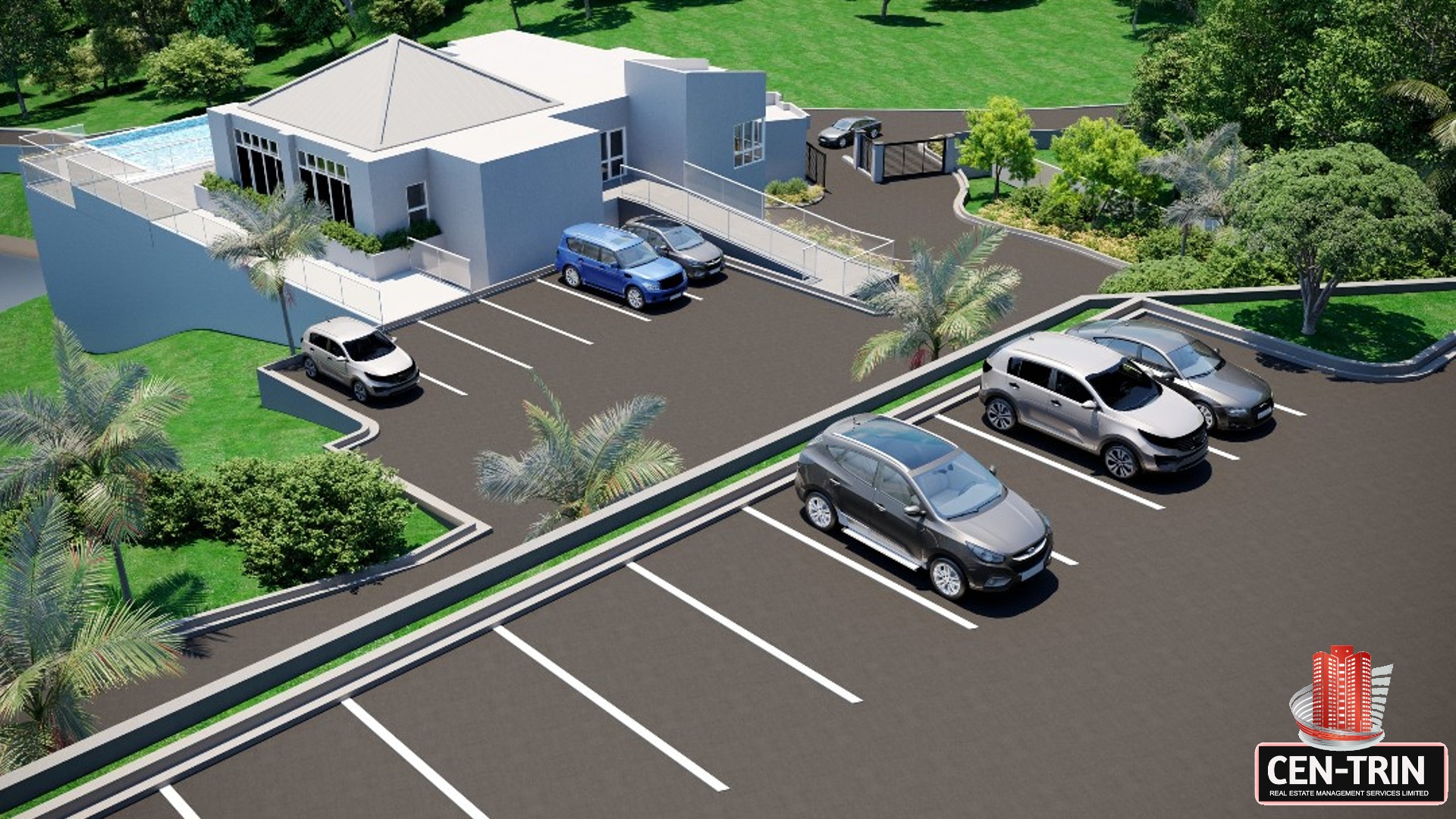 St. Geroges Units upper parking and units to the rear