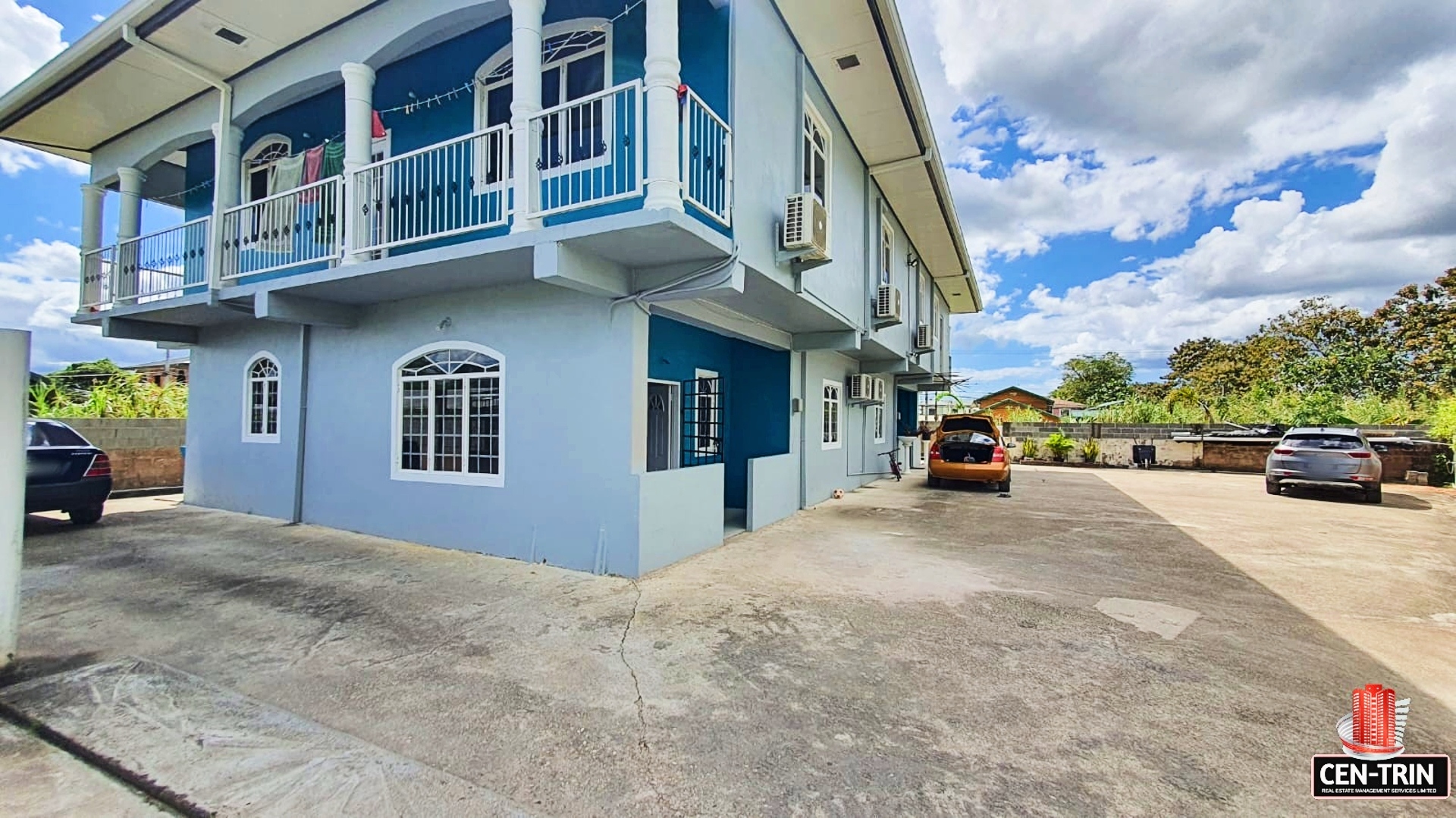 Exterior view of a 2 bedroom apartment for rent in Madras, St. Helena.