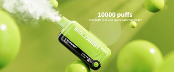 Solobar S10000 Disposable 10K Vape kiwi strawberry flavor