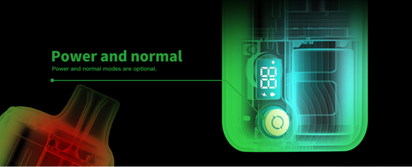 Solobar S10000 Disposable 10K Vape power mode and normal mode