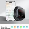 Joyroom JR-FT3S Smart Watch displaying fitness data and notifications on the screen, with a smartphone showing the associated app interface.