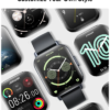 A Joyroom JR-FT3S Smartwatch displaying various customizable watch faces, showcasing the watch's personalization options.