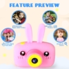 Pink Rabbit Digital Camera for sale, showcasing features