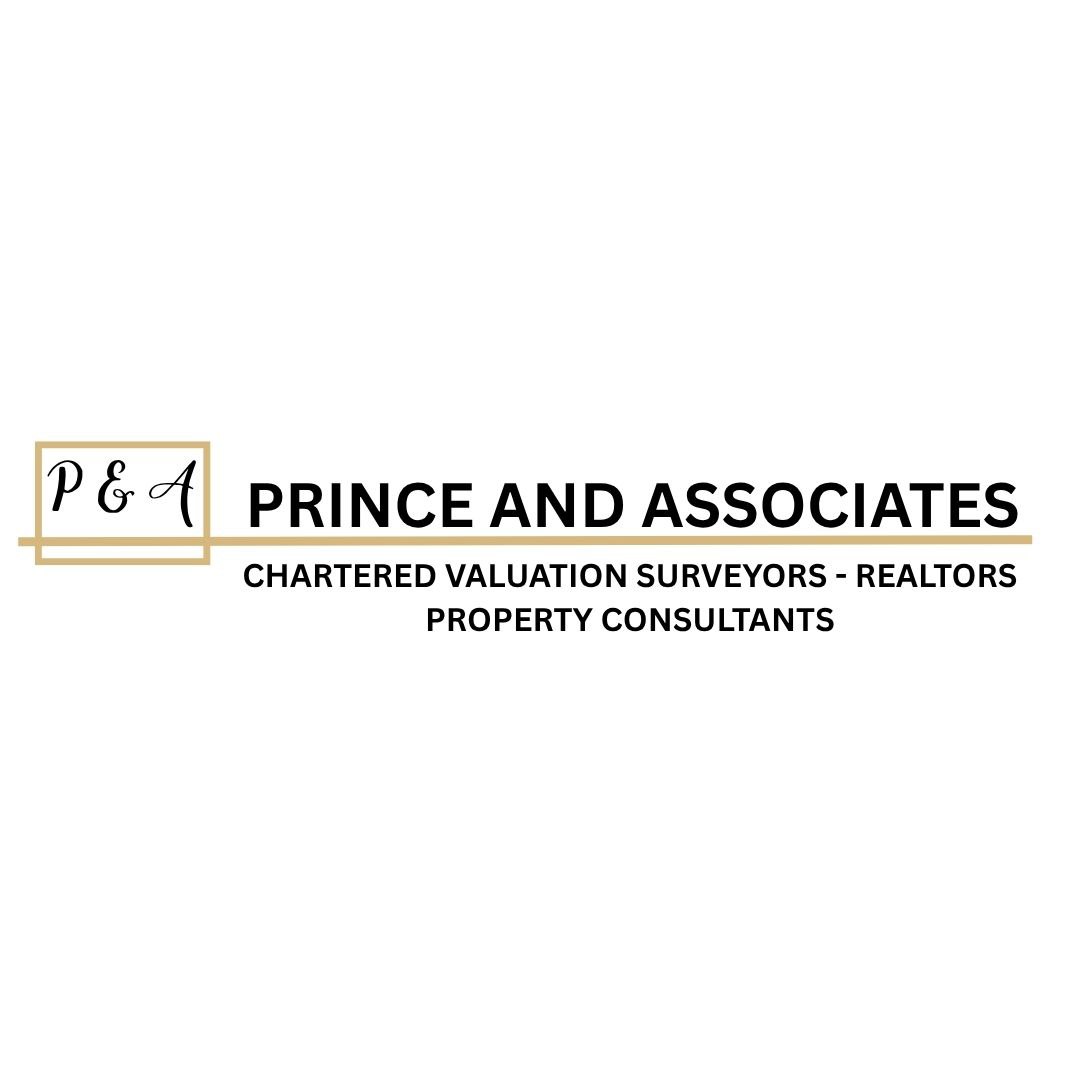 Logo for Prince and Associates, Chartered Valuation Surveyors, Realtors, and Property Consultants in Trinidad & Tobago.